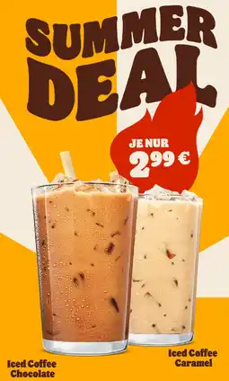 Burger King Iced Coffee Chocolate oder Iced Coffee Caramel Angebot