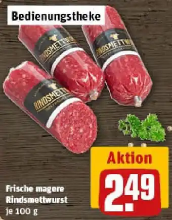REWE Frische magere Rindsmettwurst Angebot