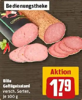 REWE Bille Geflügelsalami Angebot