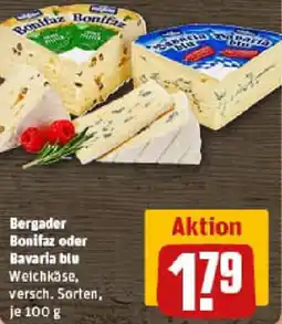 REWE Bergader Bonifaz oder Bavaria blu Angebot
