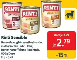 Das Futterhaus Rinti Sensible Angebot