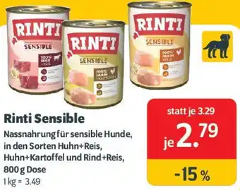 Das Futterhaus Rinti Sensible Angebot