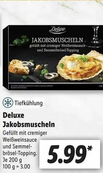 Lidl Deluxe Jakobsmuscheln Angebot