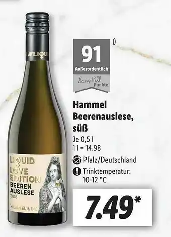 Lidl Hammel Beerenauslese, Süß Angebot