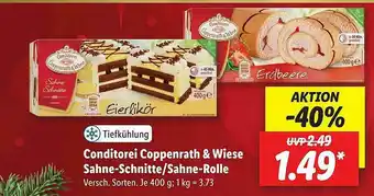 Lidl Coppenrath & Wiese Sahne-schnitte Oder Sahne-rolle Angebot