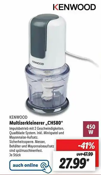 Lidl Kenwood Multizerkleinerer Ch580 Angebot