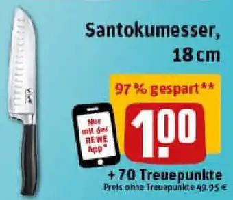 REWE Santokumesser, 18 cm Angebot