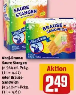 REWE Ahoj-Brause Saure Stangen oder Brause Sandwich Angebot