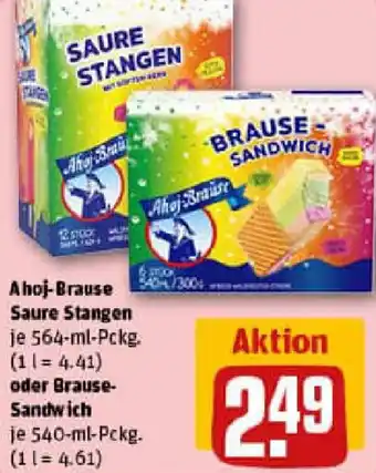 REWE Ahoj-Brause Saure Stangen oder Brause Sandwich Angebot