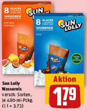 REWE Sun Lolly Wassereis Angebot