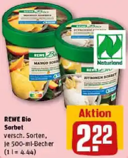 REWE REWE Bio Sorbet Angebot