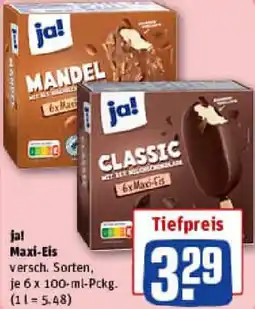 REWE ja! Maxi-Eis Angebot