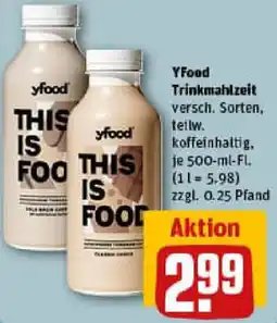 REWE YFood Trinkmahlzeit Angebot