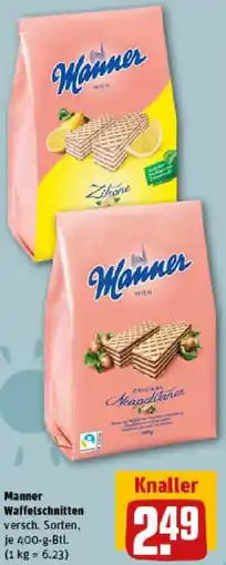 REWE Manner Waffelschnitten Angebot
