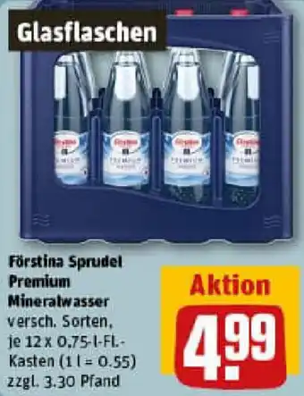 REWE Förstina Sprudel Premium Mineralwasser Angebot