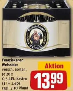 REWE Franziskaner Weissbier Angebot