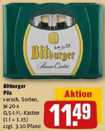 REWE Bitburger Pils Angebot