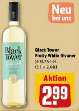 REWE Black Tower Fruity White Rivaner Angebot