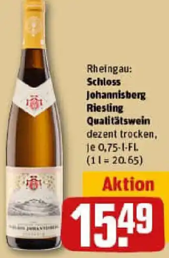 REWE Schloss Johannisberg Riesling Qualitätswein Angebot