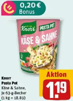 REWE Кnогг Pasta Pot Angebot