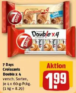 REWE 7 Days Croissants Double x4 Angebot