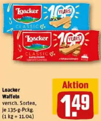 REWE Loacker Waffeln Angebot