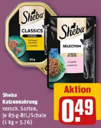 REWE Sheba Katzennahrung Angebot