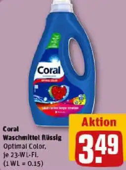 REWE Coral Waschmittel flüssig Angebot