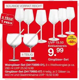 Möbelzentrum Pforzheim Gingläser-Set Angebot