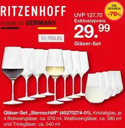 Möbelzentrum Pforzheim RITZENHOFF Gläser-Set Angebot