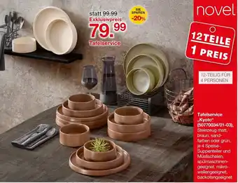 Möbelzentrum Pforzheim Novel Tafelservice Angebot