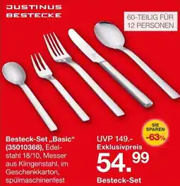 Möbelzentrum Pforzheim JUSTINUS BESTECKE Besteck-Set Angebot