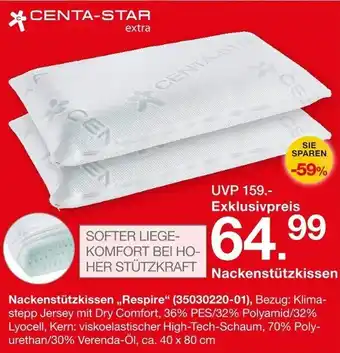 Möbelzentrum Pforzheim CENTA-STAR extra Nackenstützkissen Angebot