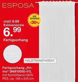 Möbelzentrum Pforzheim ESPOSA Fertigvorhang Angebot