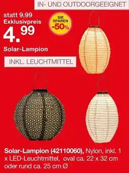 Möbelzentrum Pforzheim Solar-Lampion Angebot