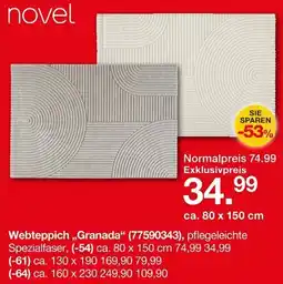 Möbelzentrum Pforzheim Novel Webteppich ,,Granada" Angebot