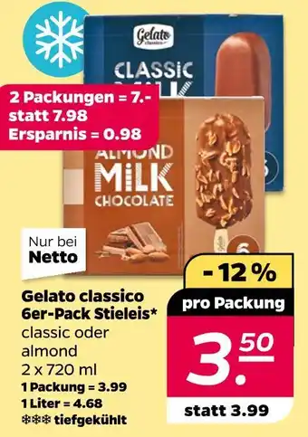 NETTO Gelato classico stieleis Angebot