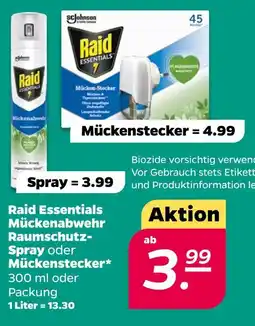 NETTO Raid essentials mückenabwehr raumschutz spray Angebot