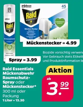 NETTO Raid essentials mückenabwehr raumschutz spray Angebot