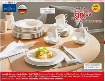Möbelzentrum Pforzheim Kombi-service „basic white“ Angebot
