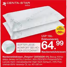 Möbelzentrum Pforzheim Centa-star nackenstützkissen „respire“ Angebot
