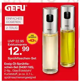 Möbelzentrum Pforzheim Gefu essig-öl-sprühflaschen-set Angebot