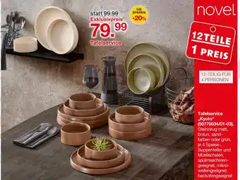 Möbelzentrum Pforzheim Novel tafelservice „kyoto“ Angebot