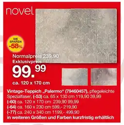 Möbelzentrum Pforzheim Novel vintage-teppich „palermo“ Angebot