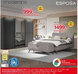 Möbelzentrum Pforzheim Esposa, moerano schwebetürenschrank oder boxspringbett Angebot