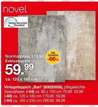 Möbelzentrum Pforzheim Novel vintageteppich „bari“ Angebot
