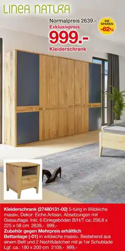 Möbelzentrum Pforzheim Linea natura kleiderschrank, bettanlage oder lattenrost Angebot