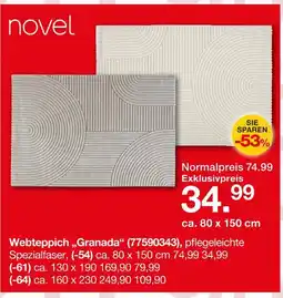 Möbelzentrum Pforzheim Novel webteppich „granada“ Angebot