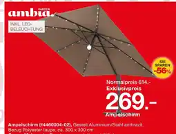 Möbelzentrum Pforzheim Ambia garden ampelschirm Angebot