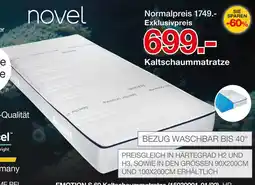 Möbelzentrum Pforzheim Novel emotion s 60 kaltschaummatratze Angebot